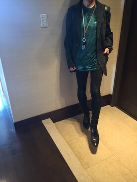 「DRIES VAN NOTEN（ドリスヴァンノッテン）のアイテム（デニムジャケット）」を使った、shiroさん（メンズ・171cm）の春コーディネート