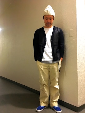 「C-PLUS（シープラス）のアイテム」を使った、Shuhei Iwashitaさん（メンズ・173cm）の春コーディネート