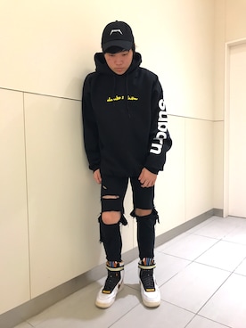 「AIR FORCE 1」｜柏木　翔真さん（メンズ・165cm）の秋コーディネート