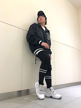 「DANKE SCHON（ダンケシェーン）のアイテム（ブルゾン）」を使った、柏木　翔真さん（メンズ・165cm）の秋コーディネート