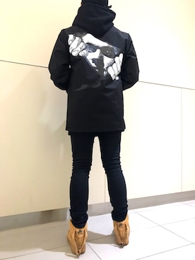 「PLEASURES（プレジャー）のアイテム」を使った、柏木　翔真さん（メンズ・165cm）の秋コーディネート