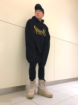 「KaneZ（ケインズ）のアイテム」を使った、柏木　翔真さん（メンズ・165cm）の秋コーディネート