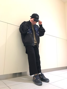 「KaneZ（ケインズ）のアイテム」を使った、柏木　翔真さん（メンズ・165cm）の冬コーディネート