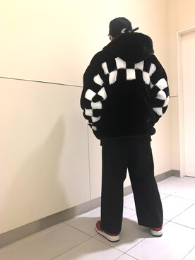 「DANKE SCHON（ダンケシェーン）のアイテム（ブルゾン）」を使った、柏木　翔真さん（メンズ・165cm）の冬コーディネート