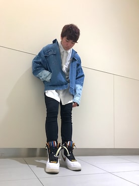 「L.H.P Private Brand（エルエイチピープライベートブランド）のアイテム（ジャケット/アウター）」を使った、柏木　翔真さん（メンズ・165cm）の冬コーディネート