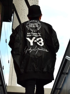 「Y-3（ワイスリー）のアイテム（ジャケット/アウター）」を使った、柏木　翔真さん（メンズ・165cm）の冬コーディネート