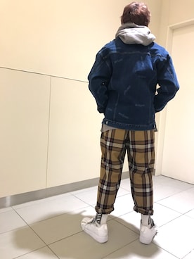 「L.H.P Private Brand（エルエイチピープライベートブランド）のアイテム（ジャケット/アウター）」を使った、柏木　翔真さん（メンズ・165cm）の冬コーディネート