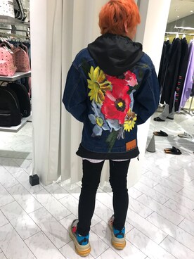 「MSGM（エムエスジーエム）のアイテム（ジャケット/アウター）」を使った、柏木　翔真さん（メンズ・165cm・10代）の春コーディネート