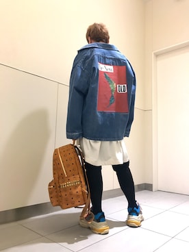 「soe（ソーイ）のアイテム（ジャケット/アウター）」を使った、柏木　翔真さん（メンズ・165cm）の春コーディネート