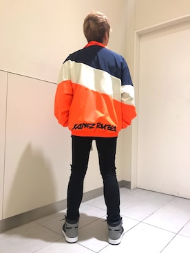 「KaneZ（ケインズ）のアイテム」を使った、柏木　翔真さん（メンズ・165cm）の春コーディネート