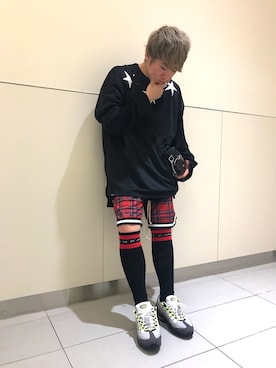 「AZSのアイテム」を使った、柏木　翔真さん（メンズ・165cm）の夏コーディネート