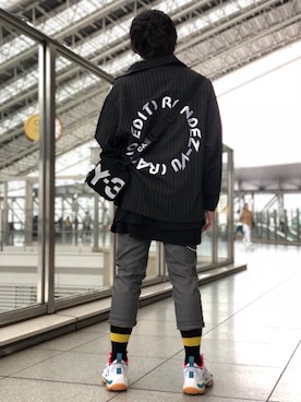 「DANKE SCHON（ダンケシェーン）のアイテム（ブルゾン）」を使った、柏木　翔真さん（メンズ・165cm）の秋コーディネート