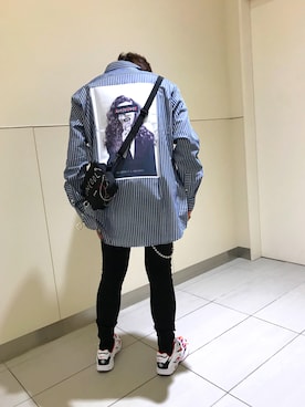 「AZSのアイテム」を使った、柏木　翔真さん（メンズ・165cm）の秋コーディネート