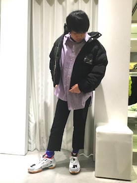 「MISBHV（ミスビヘイブ）のアイテム（ジャケット/アウター）」を使った、柏木　翔真さん（メンズ・165cm）の冬コーディネート