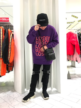 「thisisneverthat（ディスイズネバーザット）のアイテム」を使った、柏木　翔真さん（メンズ・165cm）の冬コーディネート