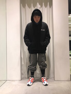 「L.H.P（エルエイチピー）のアイテム（パンツ）」を使った、柏木　翔真さん（メンズ・165cm）の春コーディネート