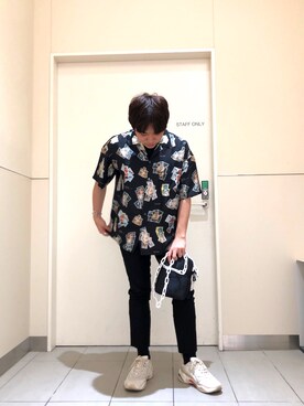 「DANKE SCHON（ダンケシェーン）のアイテム（バッグ）」を使った、柏木　翔真さん（メンズ・165cm）の春コーディネート