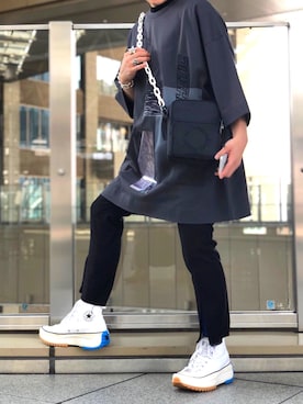 「DANKE SCHON（ダンケシェーン）のアイテム（バッグ）」を使った、柏木　翔真さん（メンズ・165cm）の夏コーディネート