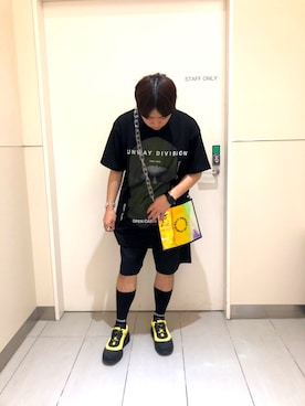 「DANKE SCHON（ダンケシェーン）のアイテム（バッグ）」を使った、柏木　翔真さん（メンズ・165cm）の夏コーディネート