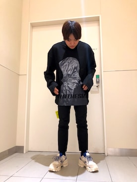 「JUUN.J（ジュンジェイ）のアイテム」を使った、柏木　翔真さん（メンズ・165cm）の夏コーディネート