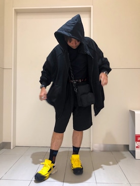 「DANKE SCHON（ダンケシェーン）のアイテム（バッグ）」を使った、柏木　翔真さん（メンズ・165cm）の夏コーディネート