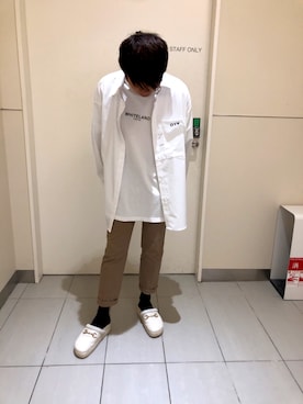 「OY（オーワイ）のアイテム」を使った、柏木　翔真さん（メンズ・165cm）の秋コーディネート