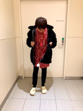 「DANKE SCHON（ダンケシェーン）のアイテム（ブルゾン）」を使った、柏木　翔真さん（メンズ・165cm）の秋コーディネート