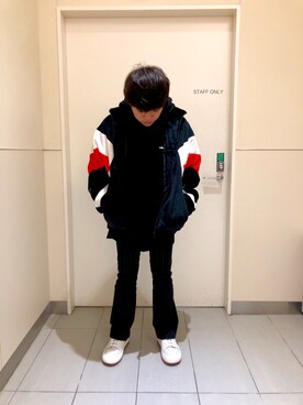 「やっぱりストリートが好き」｜「アイテム（ブルゾン）」を使った、柏木　翔真さん（メンズ・165cm）の秋コーディネート