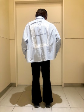 「L.H.P Private Brand（エルエイチピープライベートブランド）のアイテム（パンツ）」を使った、柏木　翔真さん（メンズ・165cm）の冬コーディネート
