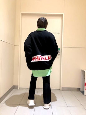 「L.H.P Private Brand（エルエイチピープライベートブランド）のアイテム（パンツ）」を使った、柏木　翔真さん（メンズ・165cm）の冬コーディネート