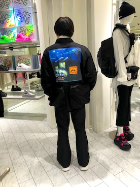 「L.H.P Private Brand（エルエイチピープライベートブランド）のアイテム（パンツ）」を使った、柏木　翔真さん（メンズ・165cm）の春コーディネート
