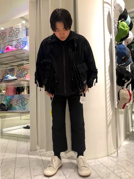 「DANKE SCHON（ダンケシェーン）のアイテム（ブルゾン）」を使った、柏木　翔真さん（メンズ・165cm）の春コーディネート