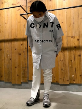 「Ctr1（コントロール）のアイテム」を使った、柏木　翔真さん（メンズ・165cm）の春コーディネート