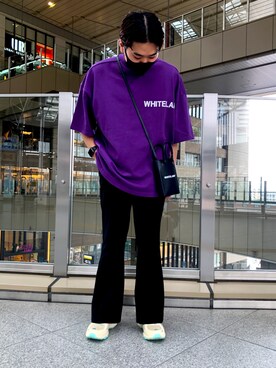 「L.H.P Private Brand（エルエイチピープライベートブランド）のアイテム（パンツ）」を使った、柏木　翔真さん（メンズ・165cm）の夏コーディネート