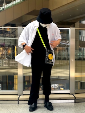 「AZS TOKYO（アザストーキョー）のアイテム」を使った、柏木　翔真さん（メンズ・165cm）の夏コーディネート