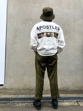 「L.H.P Private Brand（エルエイチピープライベートブランド）のアイテム（トップス）」を使った、柏木　翔真さん（メンズ・165cm）の秋コーディネート
