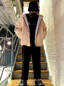 「LHPOSAKA」｜「アイテム（ジャケット/アウター）」を使った、柏木　翔真さん（メンズ・165cm）の秋コーディネート
