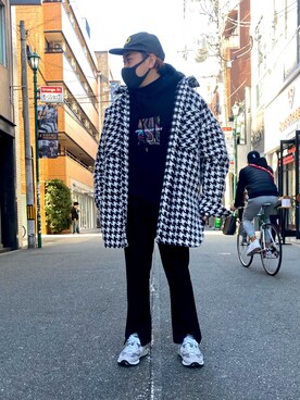 「L.H.P（エルエイチピー）のアイテム（パーカー）」を使った、柏木　翔真さん（メンズ・165cm）の秋コーディネート