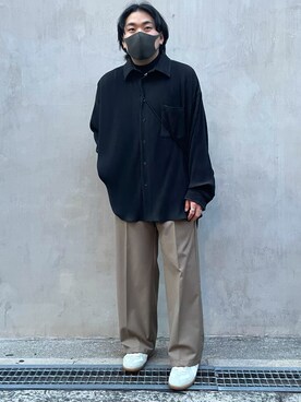 「LHPOSAKA」｜柏木　翔真さん（メンズ・165cm）の春コーディネート