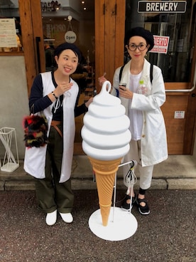 「アイテム（ヘアアクセサリー）」を使った、waaaさん（レディース・152cm・20代）の秋コーディネート