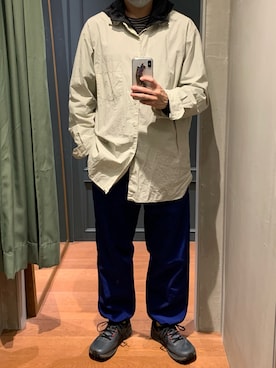 「MAN-TLE（マントル）のアイテム」を使った、Sota nakamuraさん（メンズ・169cm）の春コーディネート