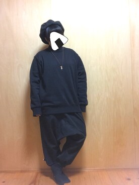 「earth（アース）のアイテム（帽子）」を使った、YUさん（レディース・156cm）の冬コーディネート