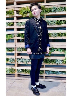 「GAP（ギャップ）のアイテム（ジャケット/アウター）」を使った、yusukeさん（メンズ・171cm）の春コーディネート