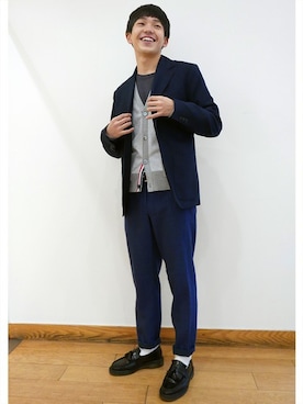 「GAP（ギャップ）のアイテム（ジャケット/アウター）」を使った、yusukeさん（メンズ・171cm）の秋コーディネート