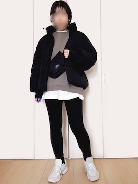 「coca（coca）（コカ）のアイテム（その他アウター）」を使った、miyuquiさん（レディース・164cm）の冬コーディネート