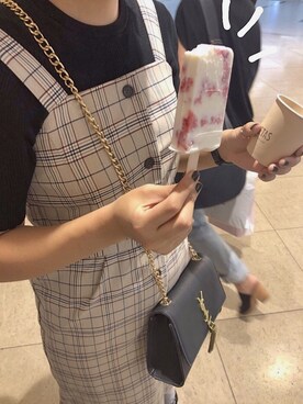 「INGNI（イング）のアイテム（オールインワン・サロペット）」を使った、えりかさん（レディース・167cm）の冬コーディネート