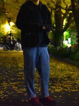 「YSTRDY's TMRRW（イエスタデイズトゥモロー）のアイテム（ジャケット/アウター）」を使った、Ryo さん（メンズ・168cm）の秋コーディネート
