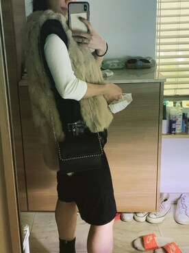 「Lui's（ルイス）のアイテム（その他アウター）」を使った、carina0501さん（レディース・158cm）の冬コーディネート