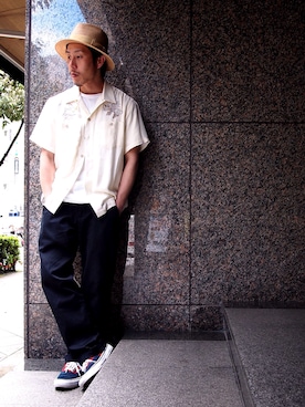 「schott（ショット）のSchott/ショット/URBAN CHINO PANTS/アーバン チノパンツ（チノパンツ）」を使った、kenshinさん（メンズ・162cm）の春コーディネート
