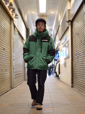 「schott（ショット）のSchott/ショット/2TONE SNORKEL DOWN PARKA/ツートーン シュノーケル ダウンパーカー（ダウンジャケット/コート）」を使った、kenshinさん（メンズ・162cm）の秋コーディネート